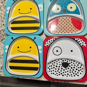 Skip Hop Colorful Animal Plates Set